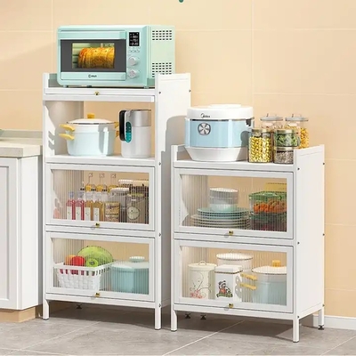 سازماندهی قفسه کابینت آشپزخانه فلزی اندازه سفارشی مدرن